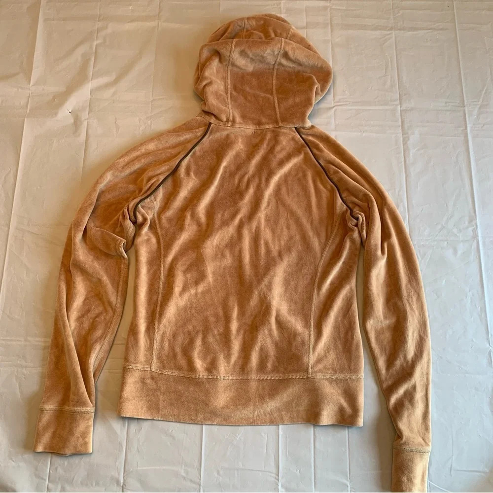 🧥 Lululemon Tan Full-Zip Hooded Sweater – Early-Era / OG Style – Women’s Small 🧥 - Picture 7 of 15